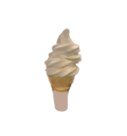 バニラアイスクリームコーン スタンプ（個別スタンプ：8）