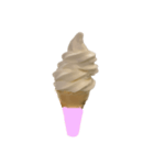 バニラアイスクリームコーン スタンプ（個別スタンプ：9）