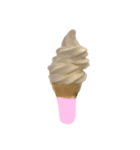バニラアイスクリームコーン スタンプ（個別スタンプ：10）