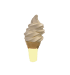 バニラアイスクリームコーン スタンプ（個別スタンプ：12）