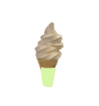 バニラアイスクリームコーン スタンプ（個別スタンプ：13）