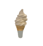 バニラアイスクリームコーン スタンプ（個別スタンプ：15）