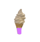 バニラアイスクリームコーン スタンプ（個別スタンプ：16）
