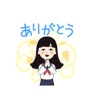 高校生の女の子スタンプ（個別スタンプ：2）