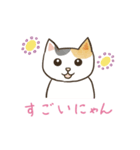 にゃんかわいい三毛猫（個別スタンプ：11）