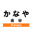 東海道本線2(熱海-掛川)の駅名スタンプ（個別スタンプ：26）