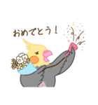 やる気の出ないオカメインコ（個別スタンプ：5）