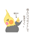 やる気の出ないオカメインコ（個別スタンプ：22）