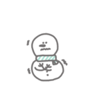 雪だるまも冬は寒い（個別スタンプ：2）