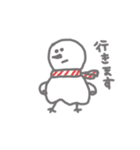 雪だるまも冬は寒い（個別スタンプ：6）