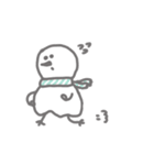 雪だるまも冬は寒い（個別スタンプ：7）