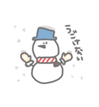 雪だるまも冬は寒い（個別スタンプ：8）
