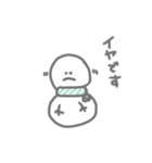 雪だるまも冬は寒い（個別スタンプ：12）