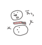 雪だるまも冬は寒い（個別スタンプ：23）
