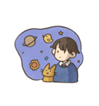 飼い主と6匹のねこ（個別スタンプ：9）