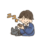 飼い主と6匹のねこ（個別スタンプ：10）