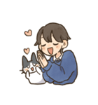 飼い主と6匹のねこ（個別スタンプ：16）