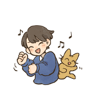 飼い主と6匹のねこ(文字なし)（個別スタンプ：8）
