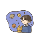 飼い主と6匹のねこ(文字なし)（個別スタンプ：9）