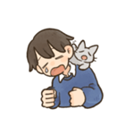 飼い主と6匹のねこ(文字なし)（個別スタンプ：12）