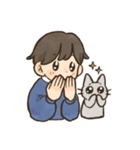 飼い主と6匹のねこ(文字なし)（個別スタンプ：13）