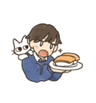 飼い主と6匹のねこ(文字なし)（個別スタンプ：21）
