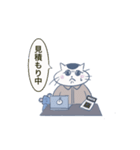 職業ねこ（現場監督編）（個別スタンプ：8）