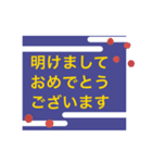 青い丁寧めなスタンプ（個別スタンプ：37）