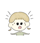 もこもこと女の子（個別スタンプ：13）