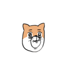 なにかがおかしい柴犬（個別スタンプ：14）