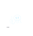 オタク系みずいろくらげくん（個別スタンプ：5）