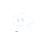 オタク系みずいろくらげくん（個別スタンプ：7）