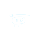オタク系みずいろくらげくん（個別スタンプ：17）