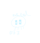 オタク系みずいろくらげくん（個別スタンプ：25）