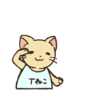 タンクトップねこ 敬語1（個別スタンプ：3）