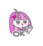 I like pink（リアクション編）（個別スタンプ：4）