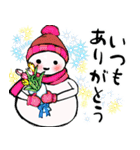 愛おしい雪だるま（個別スタンプ：5）