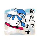 愛おしい雪だるま（個別スタンプ：13）