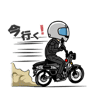 グレーのミニバイクでGO！（個別スタンプ：2）