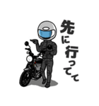 グレーのミニバイクでGO！（個別スタンプ：8）