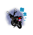 グレーのミニバイクでGO！（個別スタンプ：22）