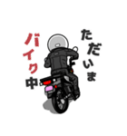 グレーのミニバイクでGO！（個別スタンプ：24）