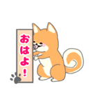 柴犬さん。のスタンプ。（個別スタンプ：1）