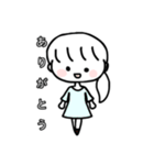 女の子( 緩い)イラストスタンプ（個別スタンプ：2）