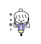 女の子( 緩い)イラストスタンプ（個別スタンプ：5）