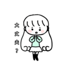 女の子( 緩い)イラストスタンプ（個別スタンプ：6）