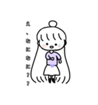 女の子( 緩い)イラストスタンプ（個別スタンプ：10）