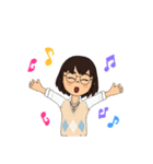 メガネ女子参上！（個別スタンプ：13）