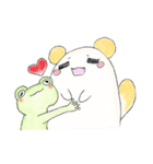 森の中の鹿猫アライグマとその友達 2（個別スタンプ：7）