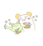森の中の鹿猫アライグマとその友達 2（個別スタンプ：15）